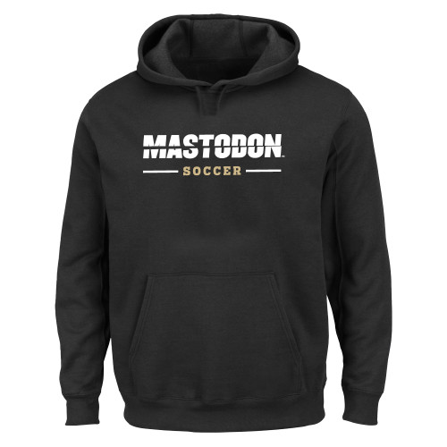  Extended Black Hoodie - Split Mastodon Soccer