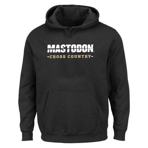 Extended Black Hoodie - Split Mastodon Cross Country