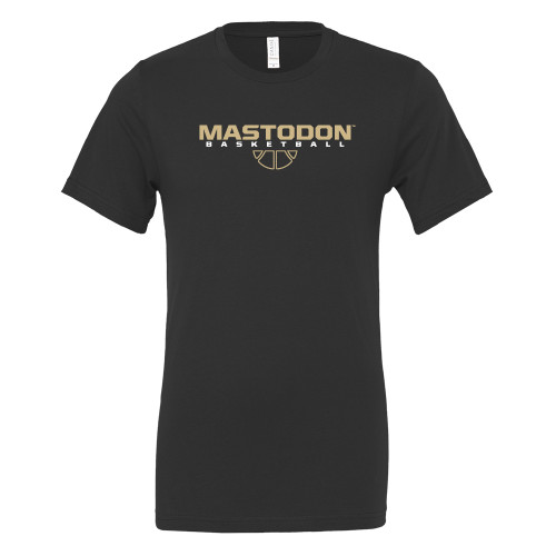  Bella + Canvas Black Jersey Cotton T Shirt - Purdue University Fort Wayne Basketball Graphic