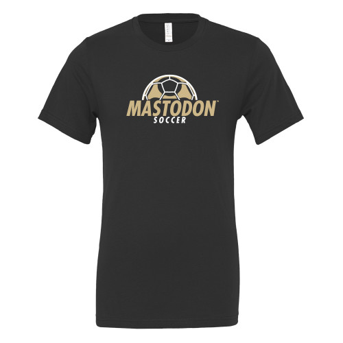 Purdue Fort Wayne Bella + Canvas Black Jersey Cotton T Shirt