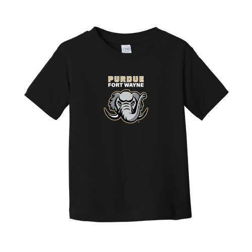  Toddler Black T Shirt - Purdue University Fort Wayne Primary Athletic Mark