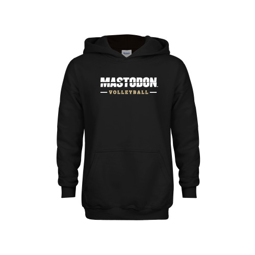  Youth Black Fleece Hoodie - Split Mastodon Volleyball