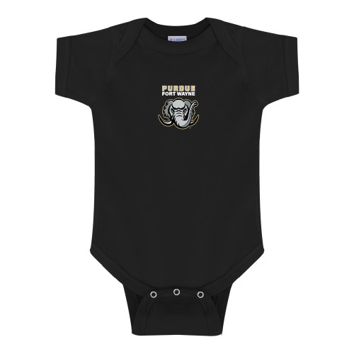  Black Infant Onesie - Purdue University Fort Wayne Primary Athletic Mark