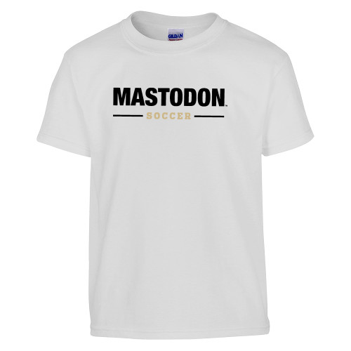  Youth White T Shirt - Mastodon Soccer