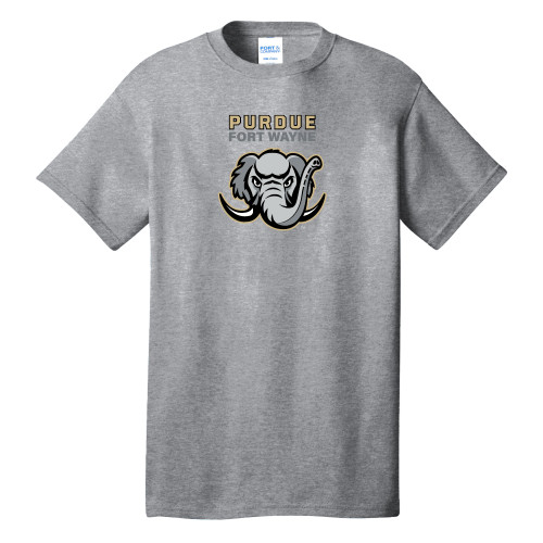  Extended Athletic Heather T Shirt - Purdue University Fort Wayne Primary Athletic Mark