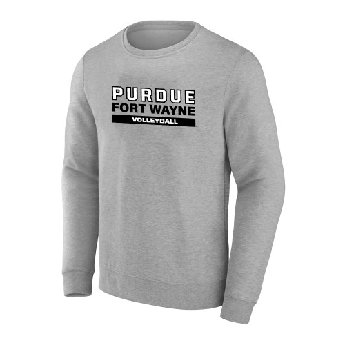  Extended Heather Grey Crew - Purdue University Fort Wayne Volleyball
