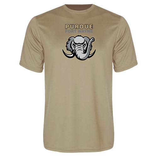  Vegas Gold Performance Tee - Purdue University Fort Wayne Primary Athletic Mark