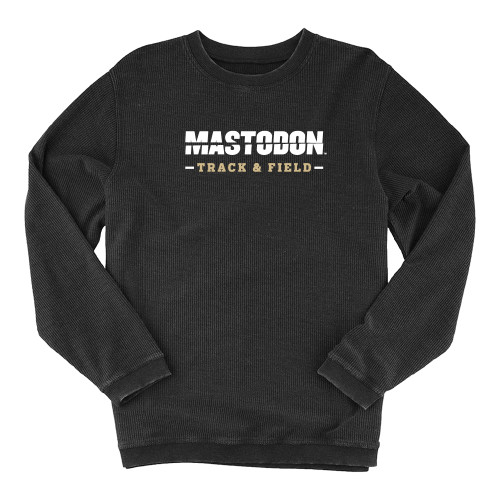  Boxercraft Womens Black Corded Crew - Split Mastodon Track and Field