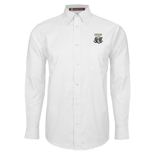  White Oxford Long Sleeve Shirt - Purdue University Fort Wayne Primary Athletic Mark