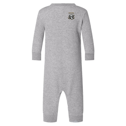  Heather Grey Fleece Onesie - Purdue University Fort Wayne Primary Athletic Mark