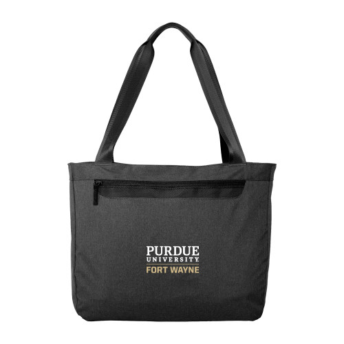  Executive Graphite Heather Laptop Tote - Purdue University Fort Wayne Primary Institutional Mark