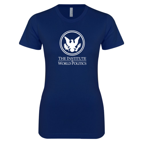  Next Level Womens Navy Boyfriend Tee - Primary Stack