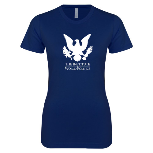  Next Level Womens Navy Boyfriend Tee - IWP Eagle