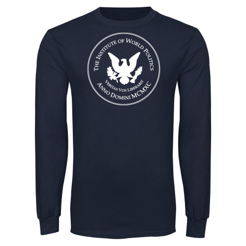  Navy Long Sleeve T-Shirt - IWP Seal