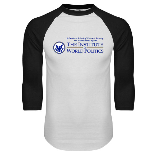  White/Black Raglan Baseball T Shirt - Primary