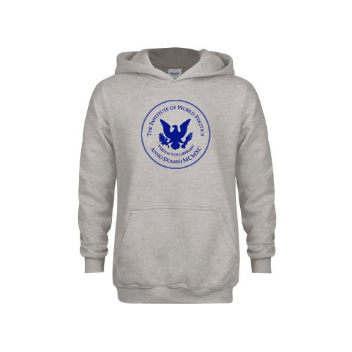  Youth Grey Fleece Hood - IWP Seal