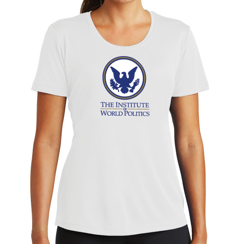  Womens White Performance Tee - Primary Stack