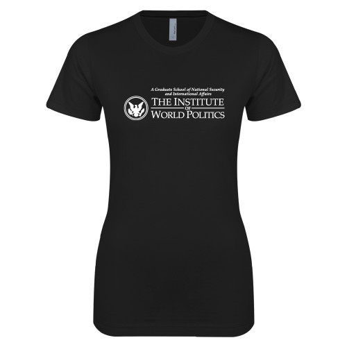  Next Level Womens Black Boyfriend Tee - Primary