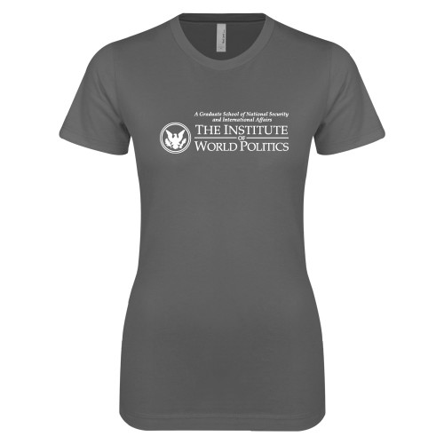  Next Level Womens Charcoal Boyfriend Tee - Primary
