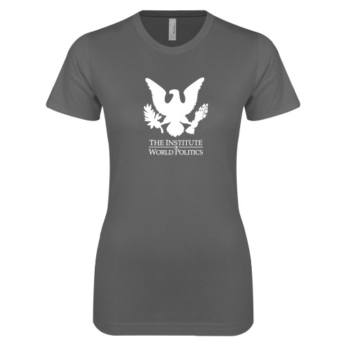  Next Level Womens Charcoal Boyfriend Tee - IWP Eagle