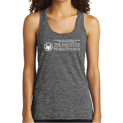  Womens Performance Grey/Black Heather Tank - Primary