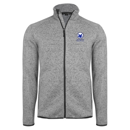  Grey Heather Sweater Fleece Jacket - Primary Stack