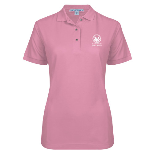  Womens Silk Touch Light Pink Pique Polo - Primary Stack