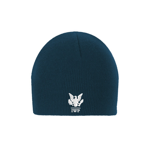  Navy Knit Beanie - IWP Eagle