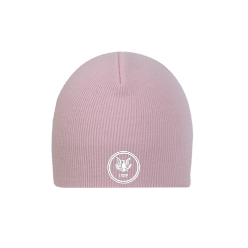  Pink Knit Beanie - IWP Circle