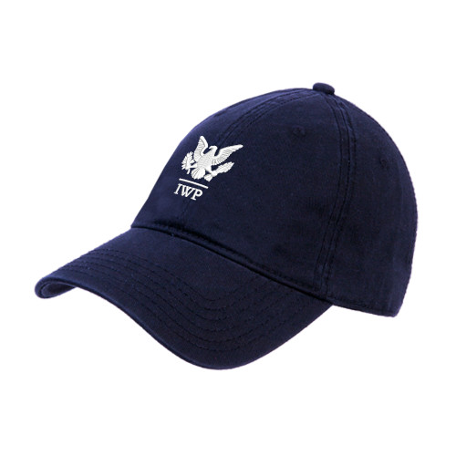  Navy Unstructured Adjustable Low Profile Hat - IWP Eagle