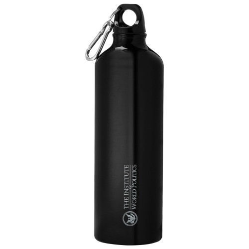  Venture Aluminum Black Bike Bottle 26oz - License Plate and Pens Artwork Engraved
