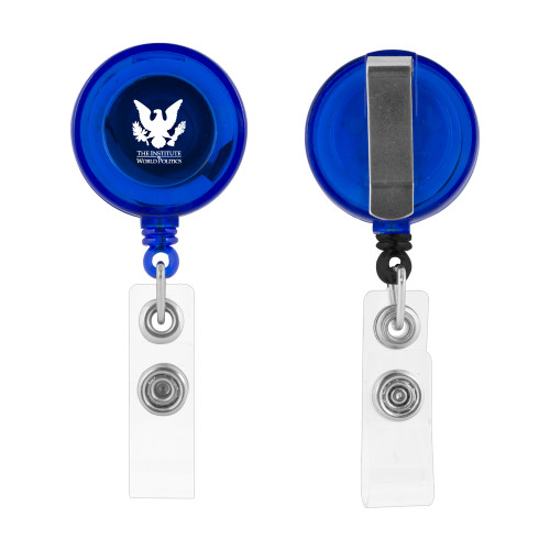  Blue Retractable Badge Holder - IWP Eagle