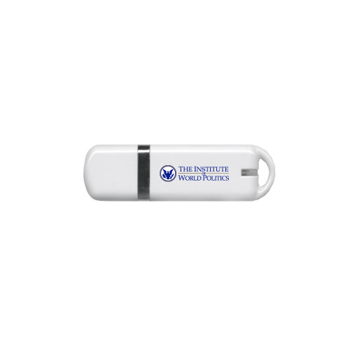  USB White Pen Drive 4G - License Plate and Pens Artwork