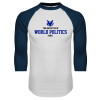 Thumbnail image for  White/Navy Raglan Baseball T Shirt