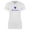 Thumbnail image for  Next Level Womens White Boyfriend Tee