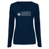 Thumbnail image for  Womens Navy Long Sleeve V Neck Tee