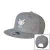 Thumbnail image for  Heather Grey Wool Blend Flat Bill Snapback Hat