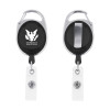 Thumbnail image for  Black Oval Retractable Badge Holder w/Clip