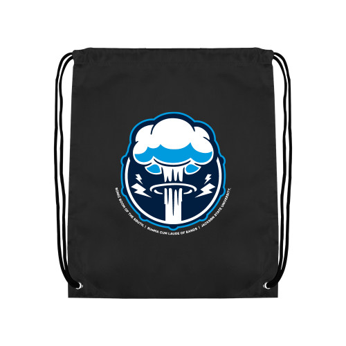  Black Drawstring Backpack - Sonic Boom Smoke