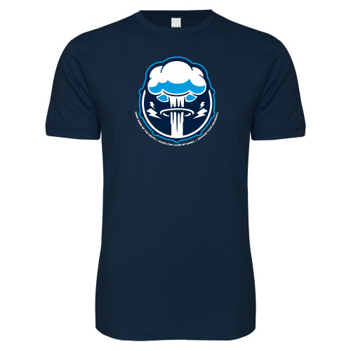  Next Level Navy SoftStyle T Shirt - Sonic Boom Smoke