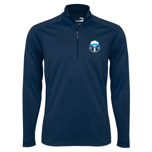  Syntrel Navy Interlock 1/4 Zip - Sonic Boom Smoke