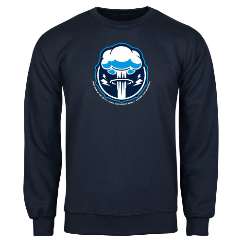  Navy Fleece Crew - Sonic Boom Smoke