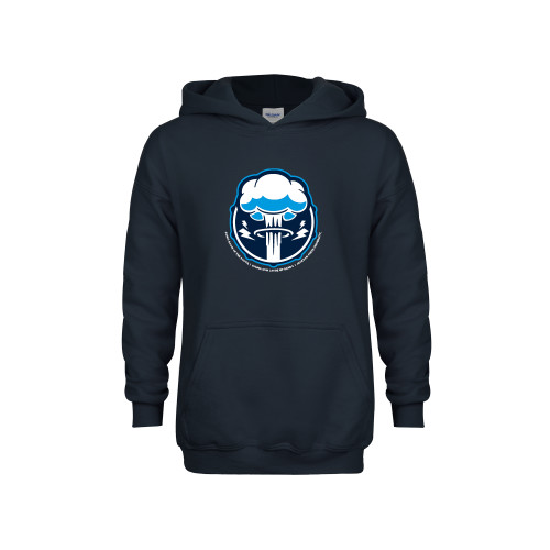  Youth Navy Fleece Hoodie - Sonic Boom Smoke