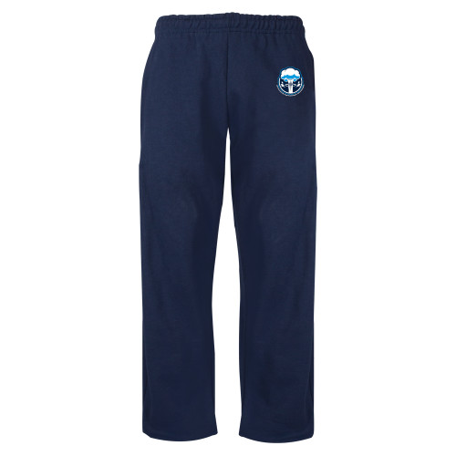  Navy Fleece Open Bottom Pant - Sonic Boom Smoke
