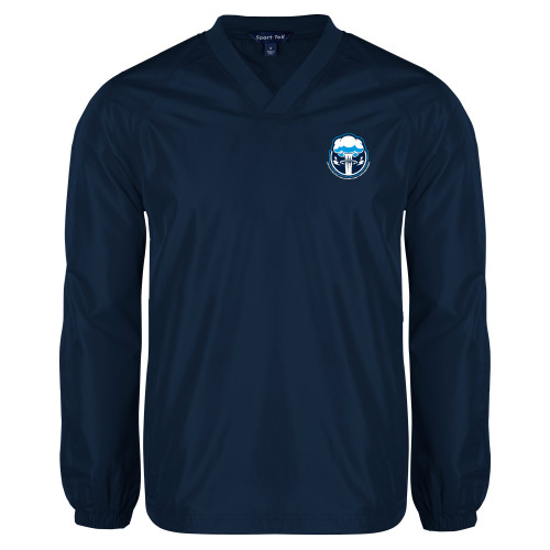  Navy V Neck Raglan Windshirt - Sonic Boom Smoke