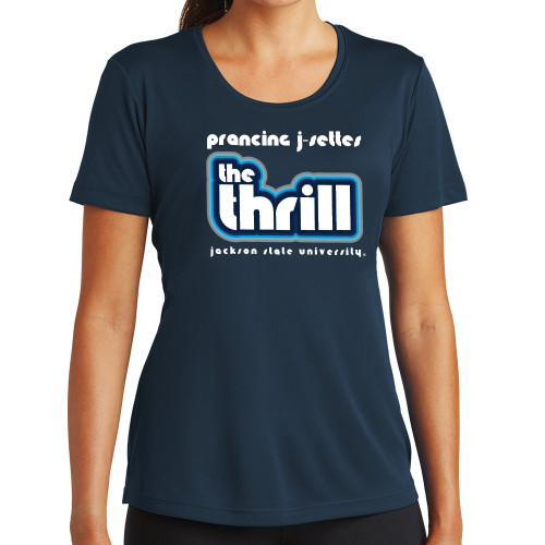  Womens Navy Performance Tee - The Thrill