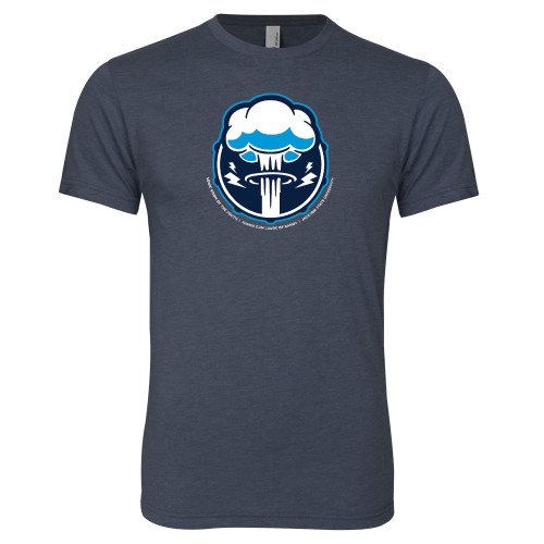  Next Level Navy Triblend Tee - Sonic Boom Smoke
