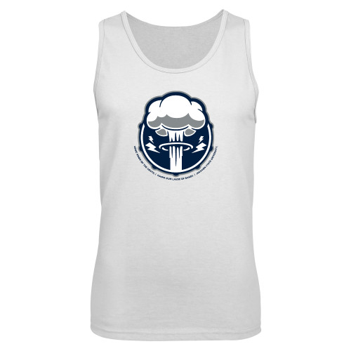  White Tank Top - Sonic Boom Smoke