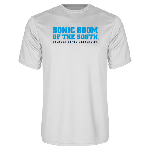  White Performance Tee - Sonic Boom of the South