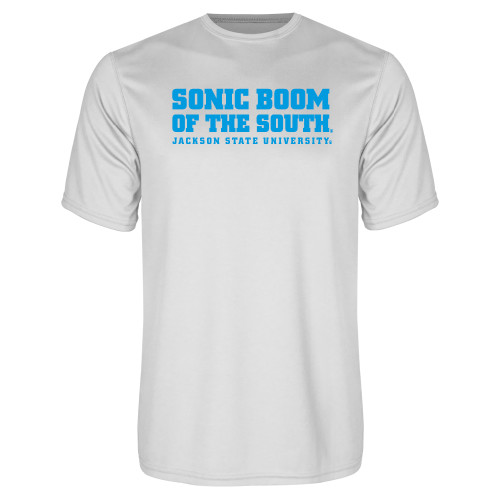  White Performance Tee - Sonic Boom of the South